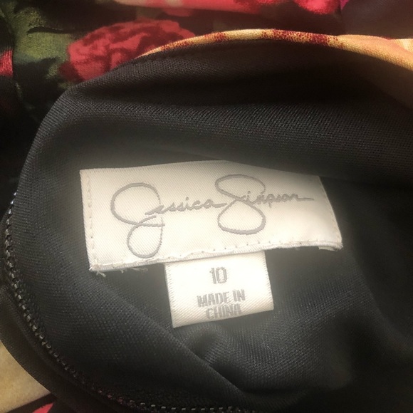 NWOT Jessica Simpson Dressy Floral Print Dress - Picture 4 of 5